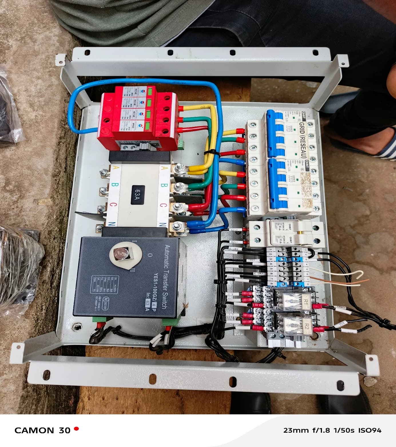 Câblage d’un coffret électrique